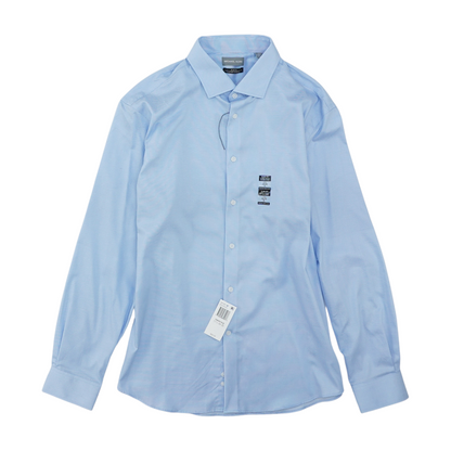 Blue Print Long Sleeve Button Down