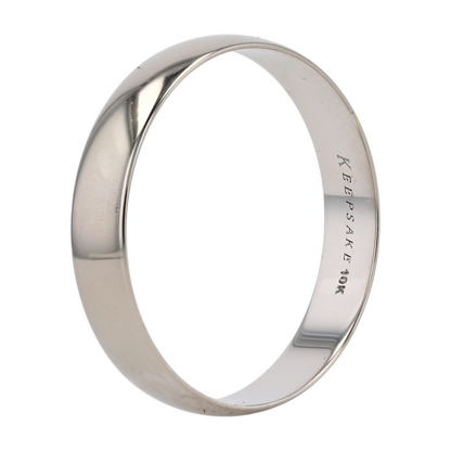 10K White Gold Band