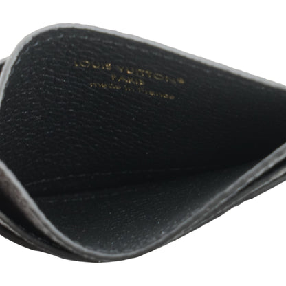 Black LV Charms Card Holder in Monogram Empreinte Leather