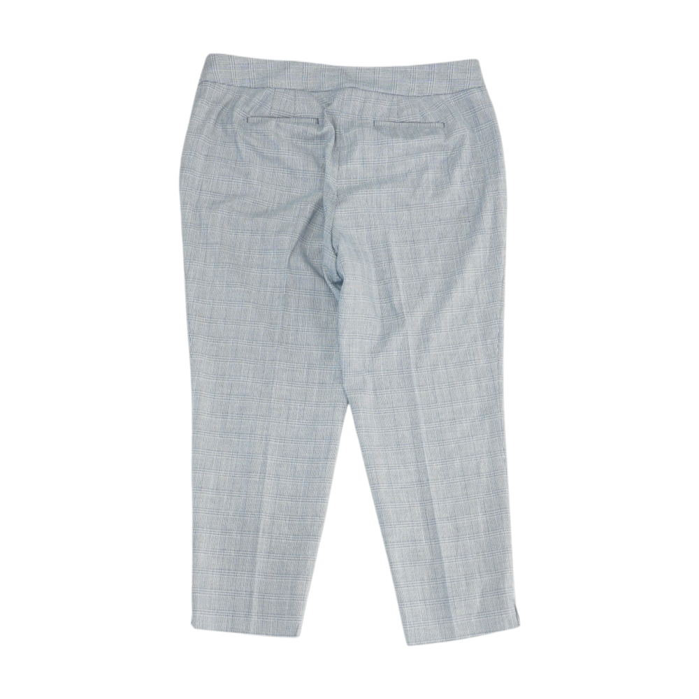 Blue Plaid Pant Set