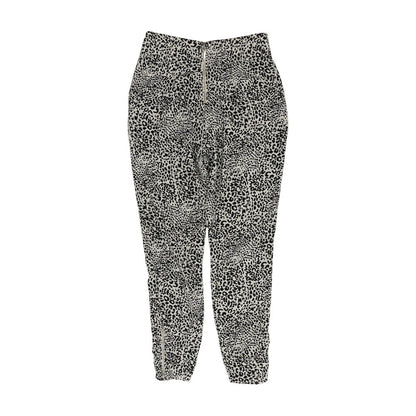 White Animal Print Dress Pants
