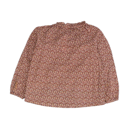 Burgundy Print Blouse