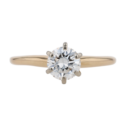 1 ctw 14K Yellow Gold Diamond Engagement Ring