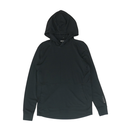 Black Solid Hoodie Pullover