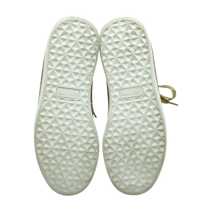 Gold Low-Top Athletic Shoes