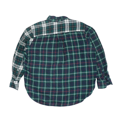 Green Plaid Flannel Button Down