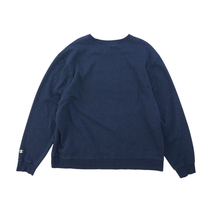 Navy Solid Sweatshirt Pullover