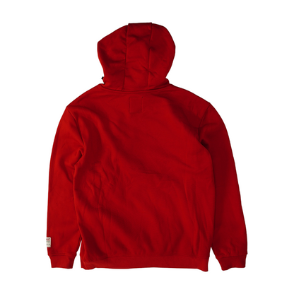 Red Solid Hoodie Pullover