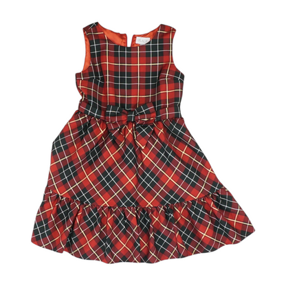 Red Plaid Formal Dress