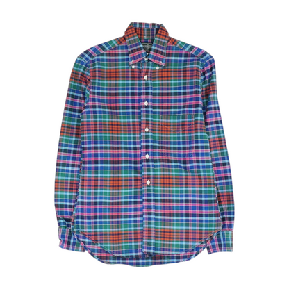 Multi Plaid Long Sleeve Button Down