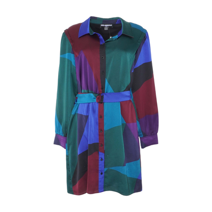 Multi Color Block Midi Dress