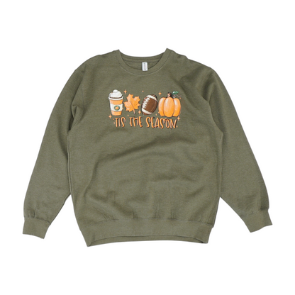 Olive Plus Size Graphic Sweatshirt Pullover