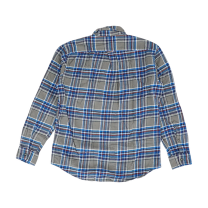 Blue Plaid Flannel Button Down