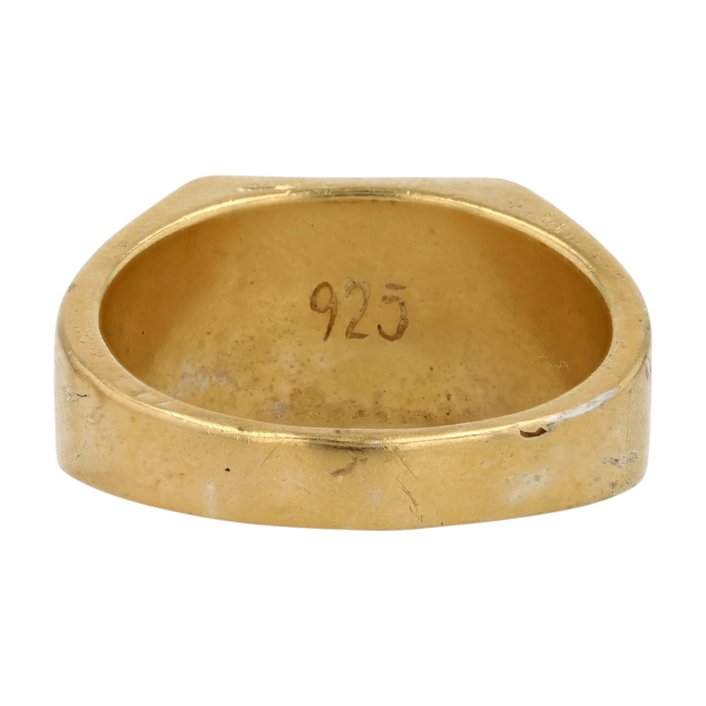 Sterling Silver Howlite Fashion Ring