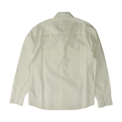 Ivory Solid Long Sleeve Button Down