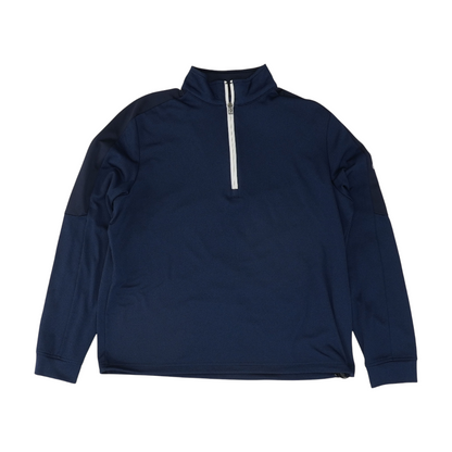 Navy Solid 1/4 Zip Pullover