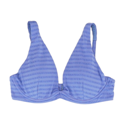 Blue Striped Swim Top