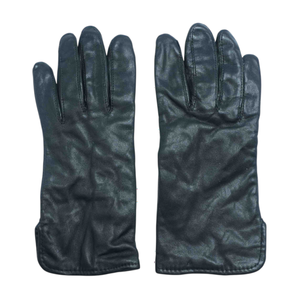 Black Leather Gloves