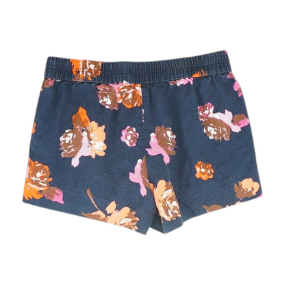Navy Floral Shorts