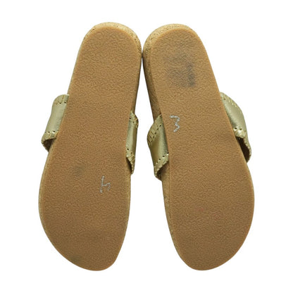 Gold Flip Flop Sandals