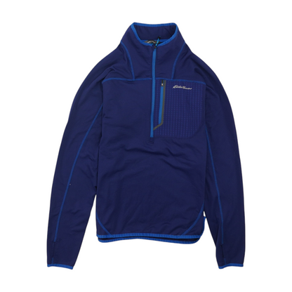 Navy Solid 1/4 Zip Pullover