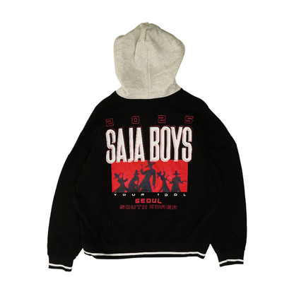 Black Solid Hoodie Pullover