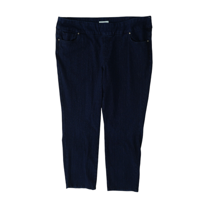 Blue Plus Straight Pants