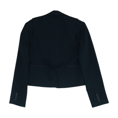Black Solid Blazer
