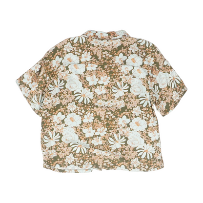 Olive Floral Blouse