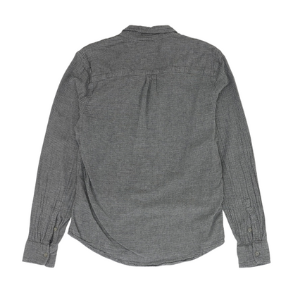 Gray Striped Long Sleeve Button Down