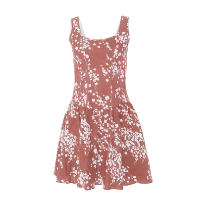 Red Floral Mini Dress