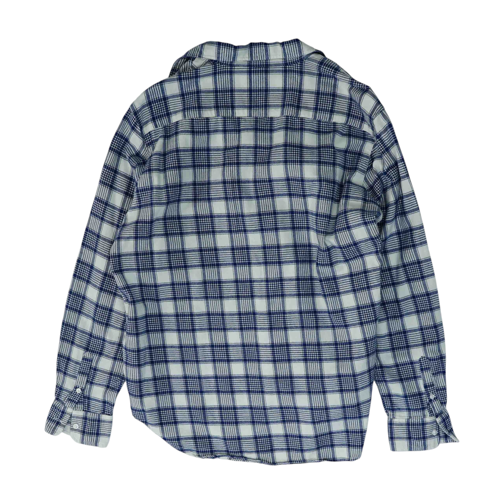 Blue Plaid Flannel Button Down