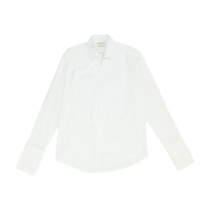 Ivory Solid Long Sleeve Button Down