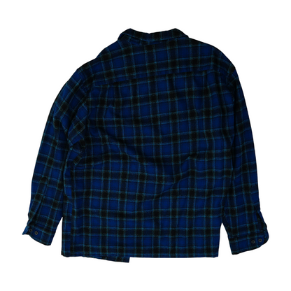 Blue Plaid Flannel Button Down
