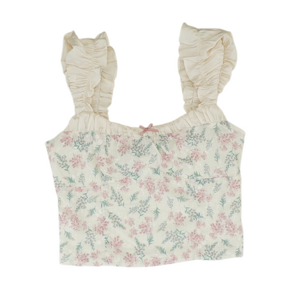 Cream Floral Blouse
