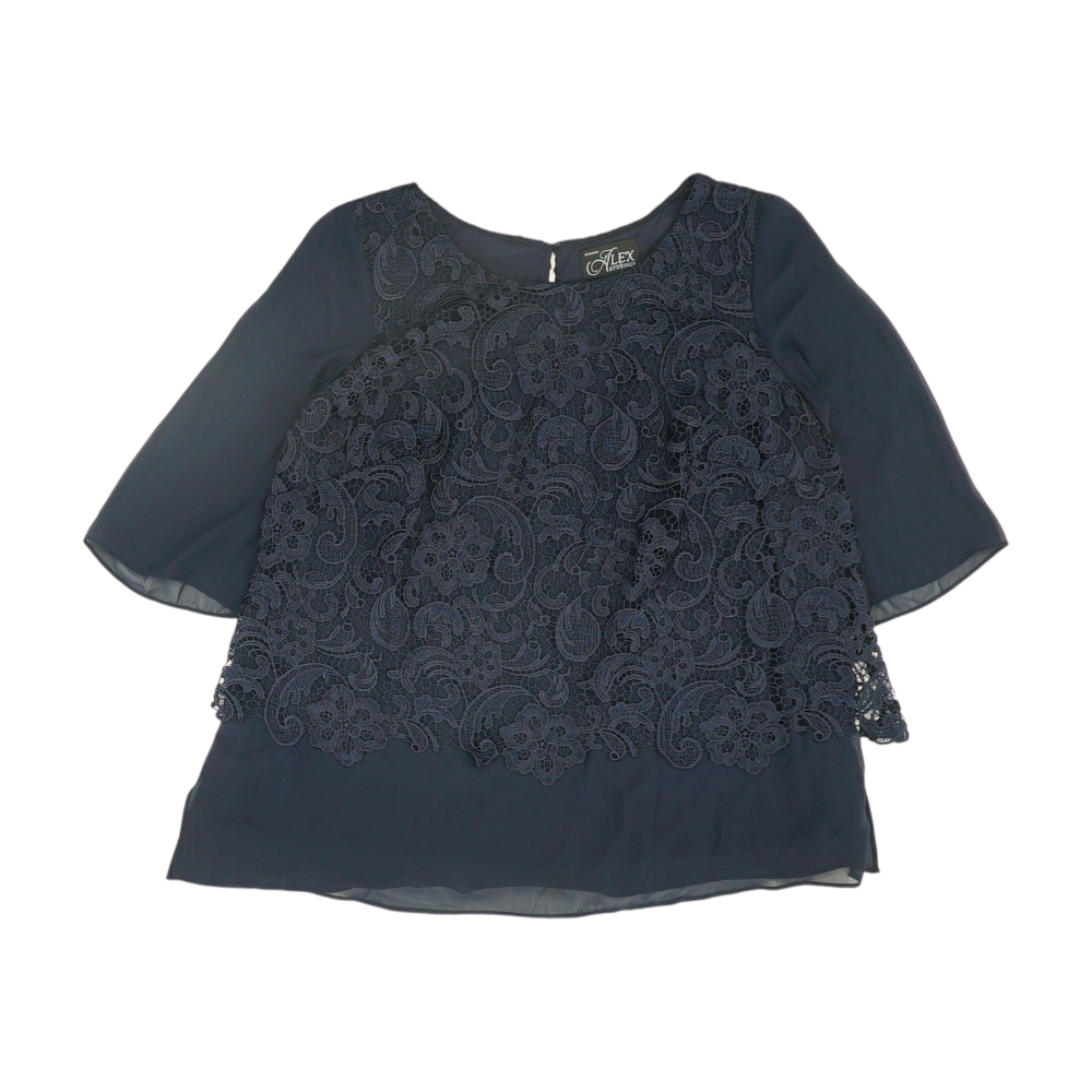 Navy Plus Size Blouse