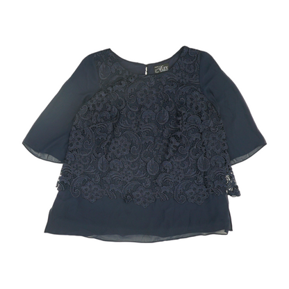 Navy Plus Size Blouse