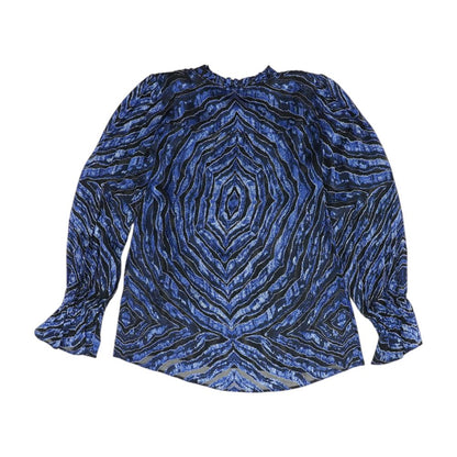 Black Animal Print Blouse
