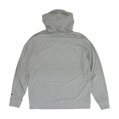 Gray Solid Hoodie Pullover