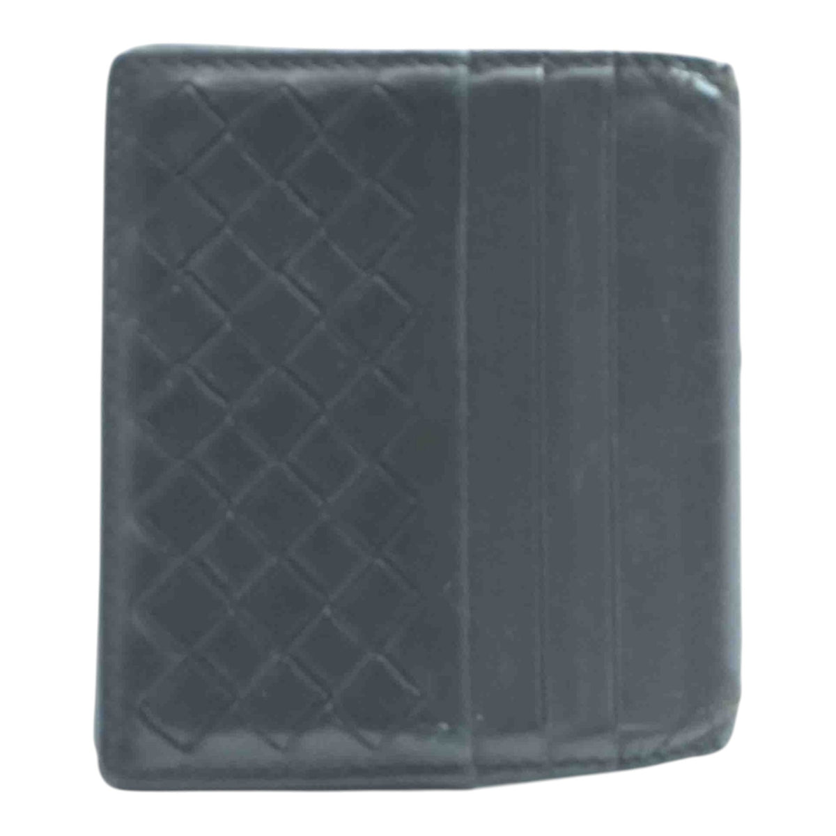 Brown Intrecciato Leather Bifold Card Holder