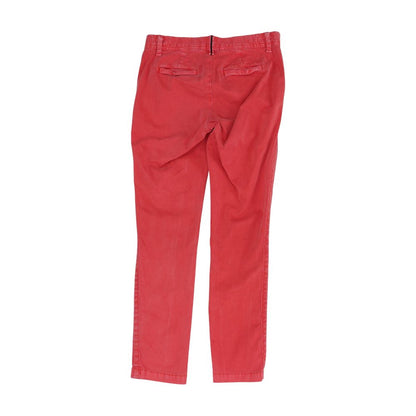 Red Solid Chino Pants