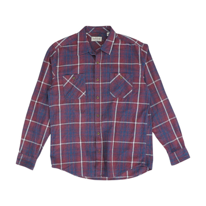 Red Plaid Long Sleeve Button Down