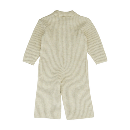 Beige Long Sleeve One-Piece