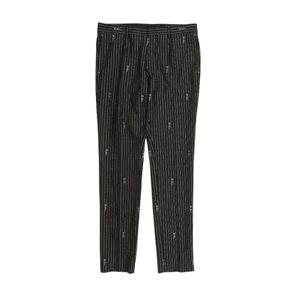 GV Signature Pinstripe Wool Straight Leg Pants