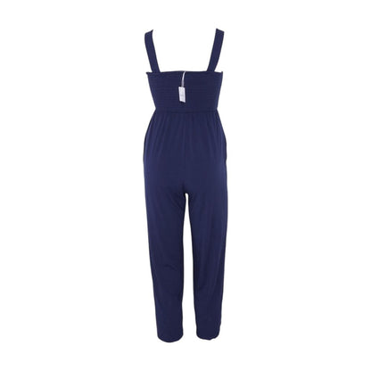 Navy Maternity Jumpsuit