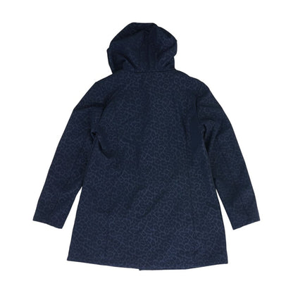 Navy Animal Print Coat