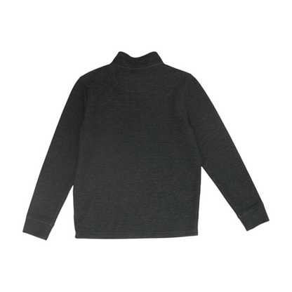 Black Striped 1/4 Zip Pullover