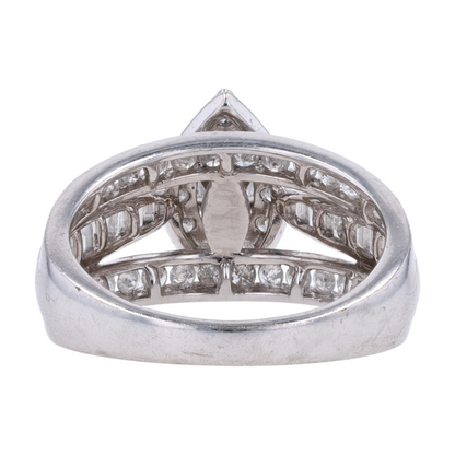 1 9/10 ctw 10K White Gold Diamond Engagement Ring