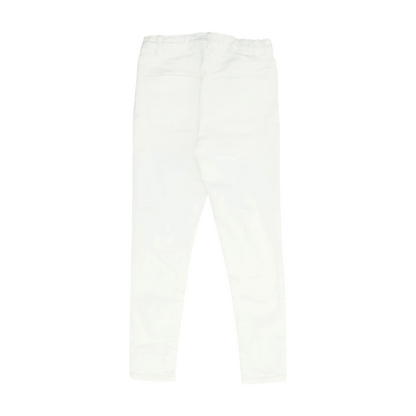 White Solid Jeans