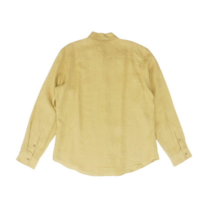 Khaki Solid Long Sleeve Button Down